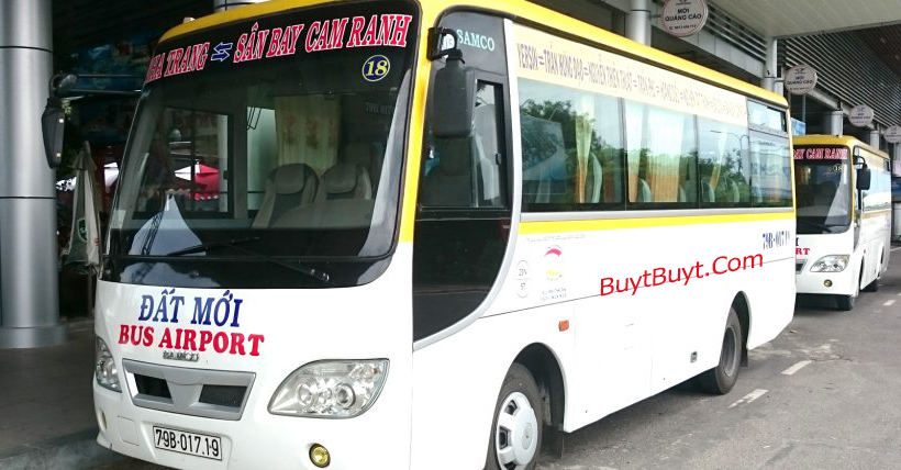 Xe buýt Đất Mới từ Nha Trang ra sân bay Cam Ranh