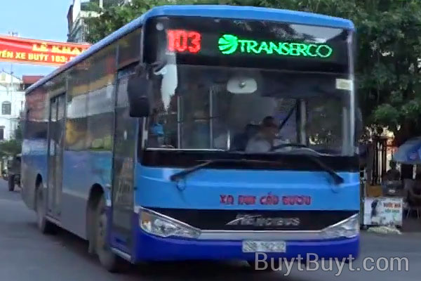 Xe bus 103: Bến xe Mỹ Đình - Hương Sơn - Hà Nội