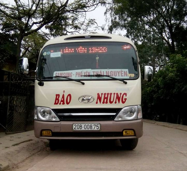 Xe Xe Bảo Nhung - Điện thoại đặt vé Tuyên Quang - Hà Nội