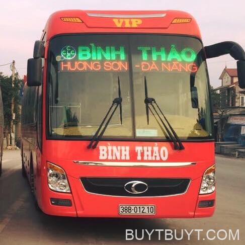 Xe Xe  Bình Thảo  - Lịch trình và số điện thoại đặt vé Hương Sơn - Đà Nẵng